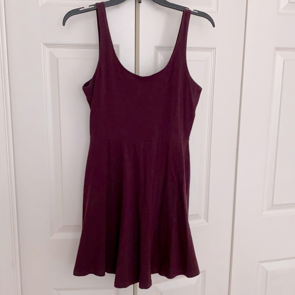 Juniors burgundy summer dress